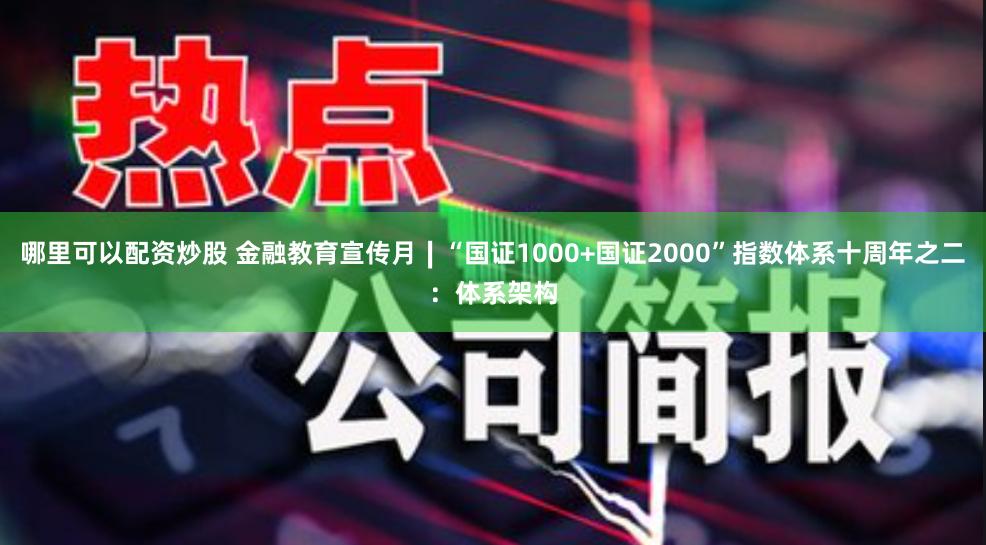 哪里可以配资炒股 金融教育宣传月∣“国证1000+国证2000”指数体系十周年之二：体系架构